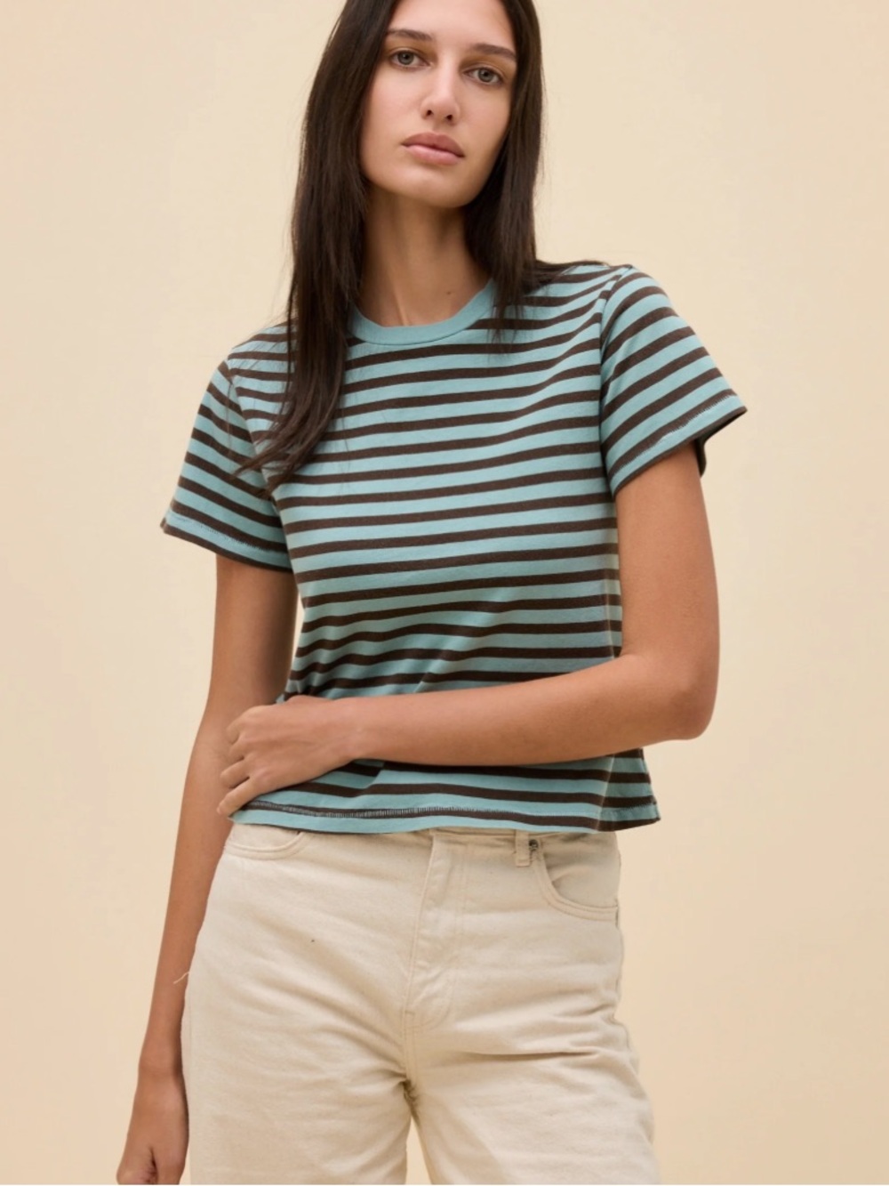 Daydreamer Striped Short-Sleeve Tee